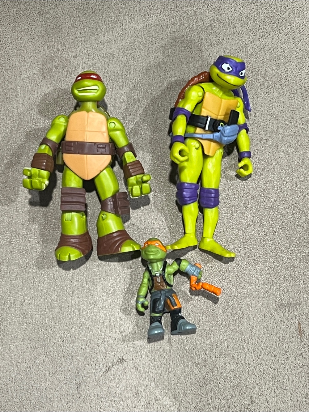 Teenage Mutant Ninja Turtles tmnt Action Figures Lot of 3